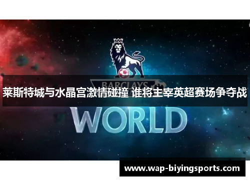 莱斯特城与水晶宫激情碰撞 谁将主宰英超赛场争夺战